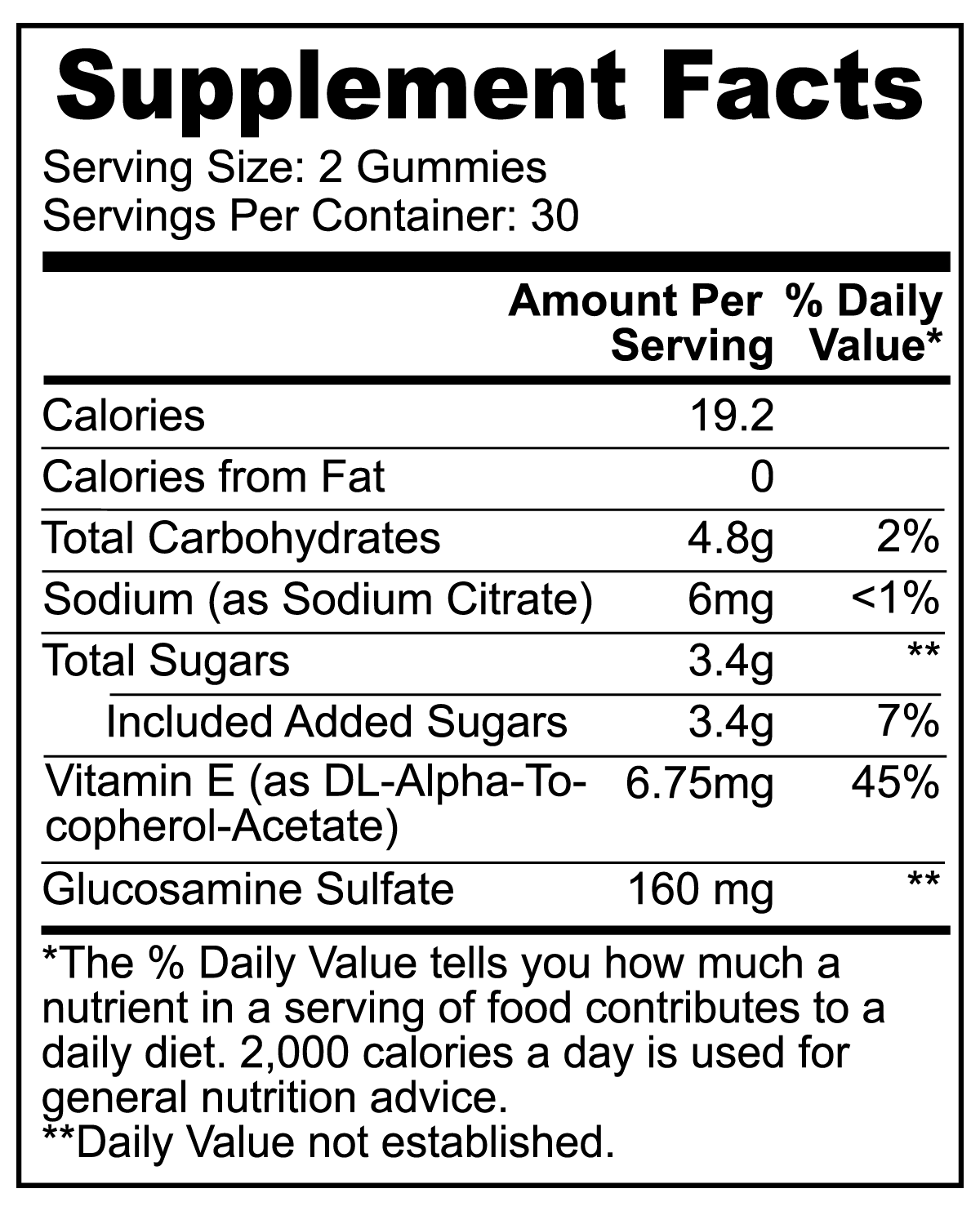 Joint Support Gummies (Adult) a delicious way to get in the necessary level of glucosamine that your body needs